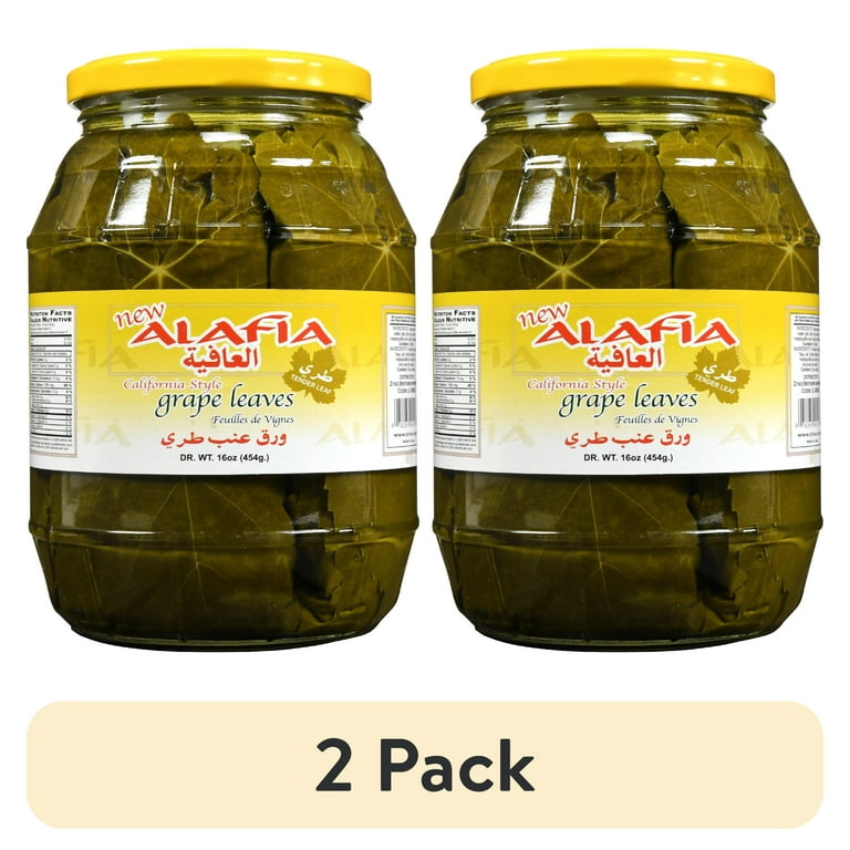 2 pack) Ziyad Al Afia Grape Leaves 16 Oz Jar - Walmart.com