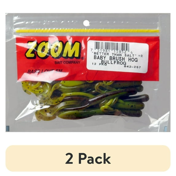 (2 pack) Zoom Baby Brush Hog 4'' Bullfrog 12pk