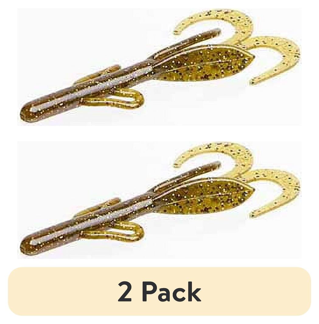 2 pack) Zoom Baby Brush Hog 4'' Green Pumpkin Magic 12pk - Walmart.com