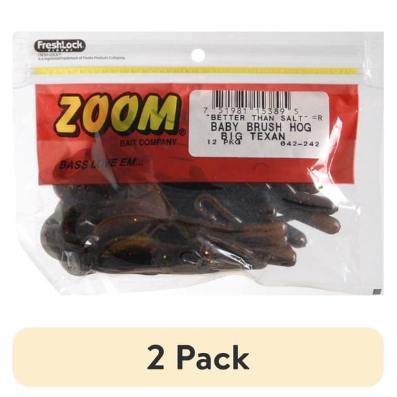 (2 pack) Zoom Baby Brush Hog 4'' Big Texan 12pk