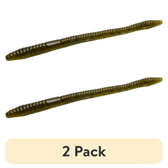 (2 pack) Zoom Finesse 4.5'' Green Pumpkin 20pk
