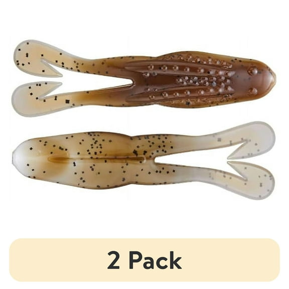 (2 pack) Zoom Horny Toad 4.25'' Green Pumpkin/Pearl 5pk