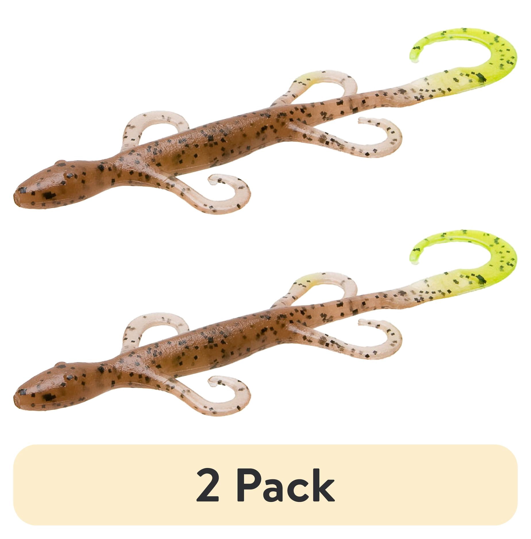 (2 pack) Zoom Lizard 6'' Pumpkin/Chartreuse 9pk