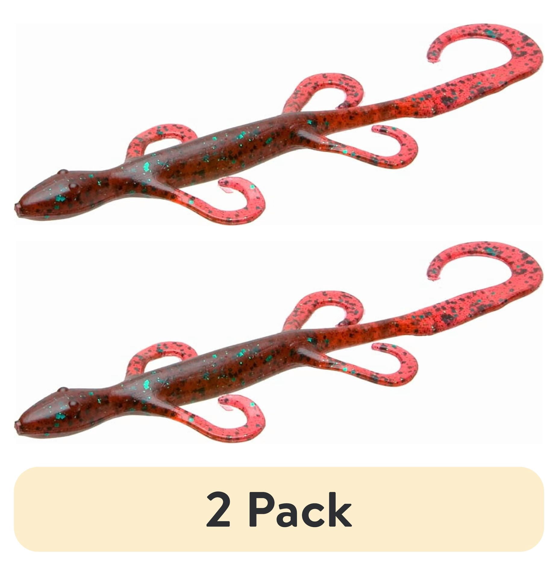 (2 pack) Zoom Lizard Fishing Bait, 6”, 9-pack, Soft Baits