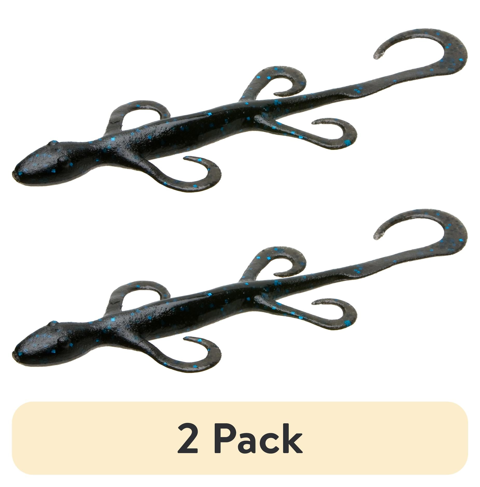Zoom 2 Pack Lizard 6 Inch Chartreuse Pepper Soft Plastic Fishing