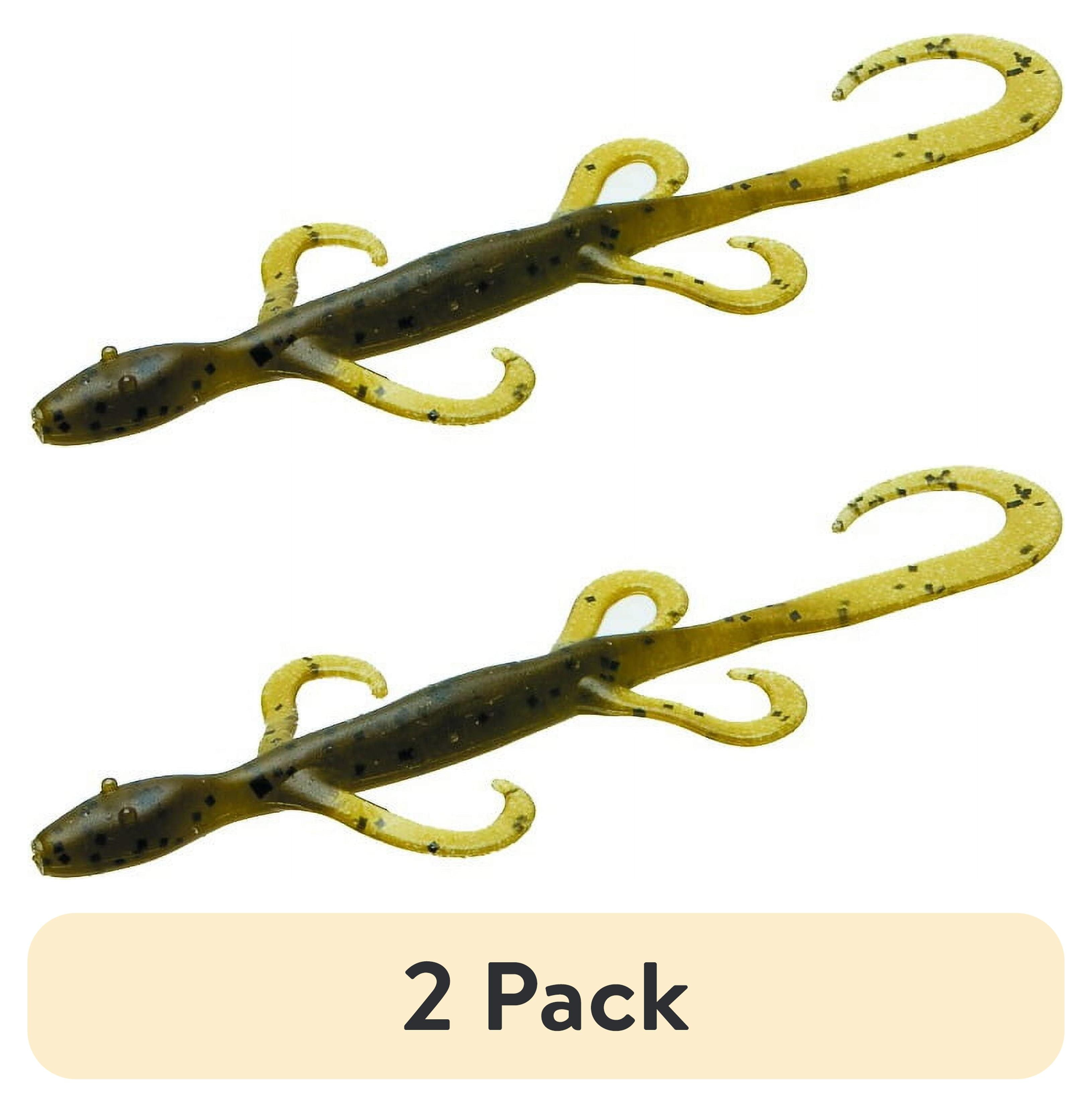 (2 pack) Zoom Mini Lizard 4'' Green Pumpkin 15pk