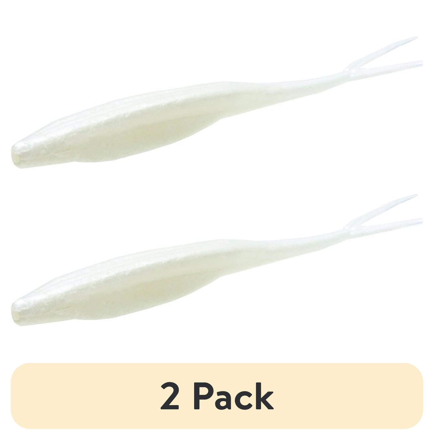 Zoom Swimmin Super Fluke White Pearl 5pk Paddle Tail Lure Fishing