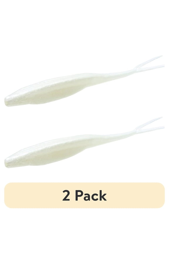 (2 pack) Zoom Super Fluke White Pearl 5''
