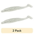 thumbnail image 1 of (2 pack) Zoom Swimmin Super Fluke White Ice 5pk, 1 of 4