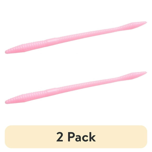 (2 pack) Zoom Trick Worm 6.5'' Bubble Gum 20pk