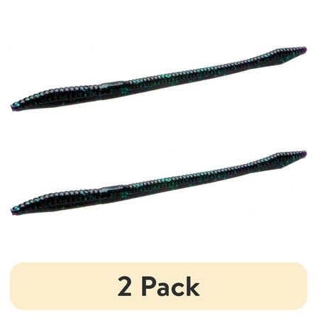 (2 pack) Zoom Trick Worm 6.5'' Junebug 20pk