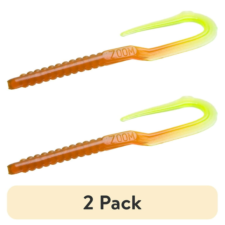2 pack) Zoom U-Tale 6'' Motoroil/Chartreuse 20pk - Walmart.com