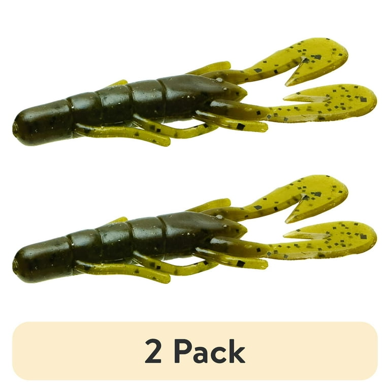 2 pack) Zoom U-V Speed Craw 3.5'' Green Pumpkin 12pk - Walmart.com