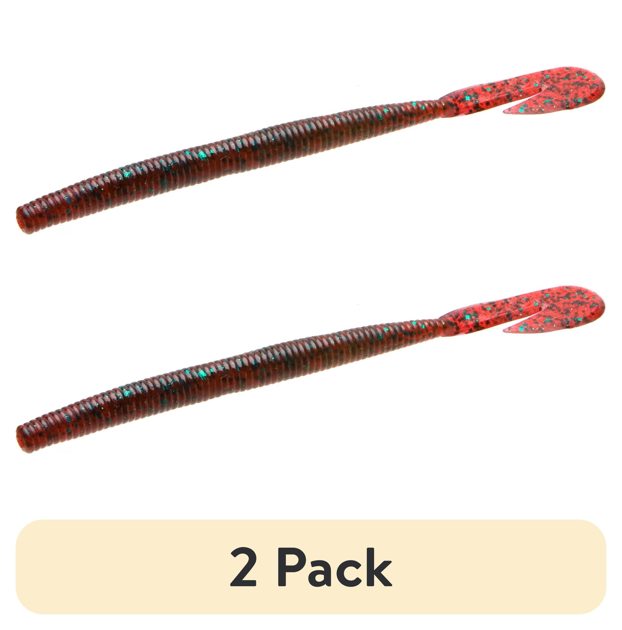 (2 pack) Zoom U-V Speed Worm 6'' Red Bug 15pk