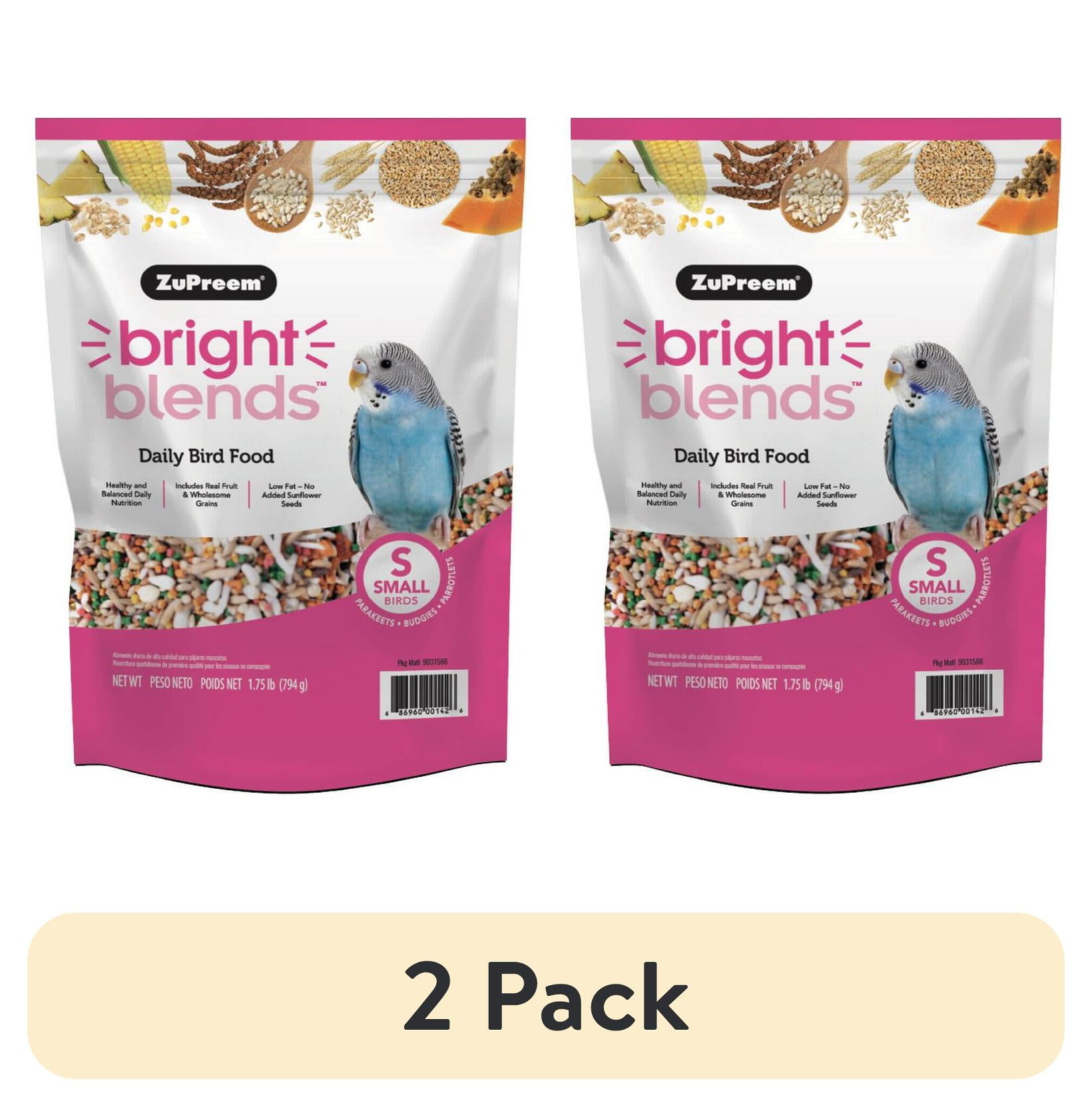 (2 pack) ZuPreem Bright Blends Daily Food for Small Birds