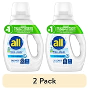 2 pack all Free Clear Liquid Laundry Detergent, 30 oz, 24 Loads
