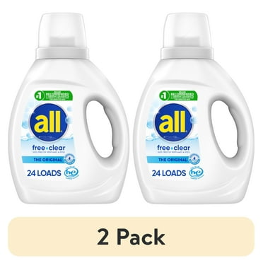 all Liquid Laundry Detergent, Free Clear for Sensitive Skin, 36 Fluid Ounces, 24 Loads