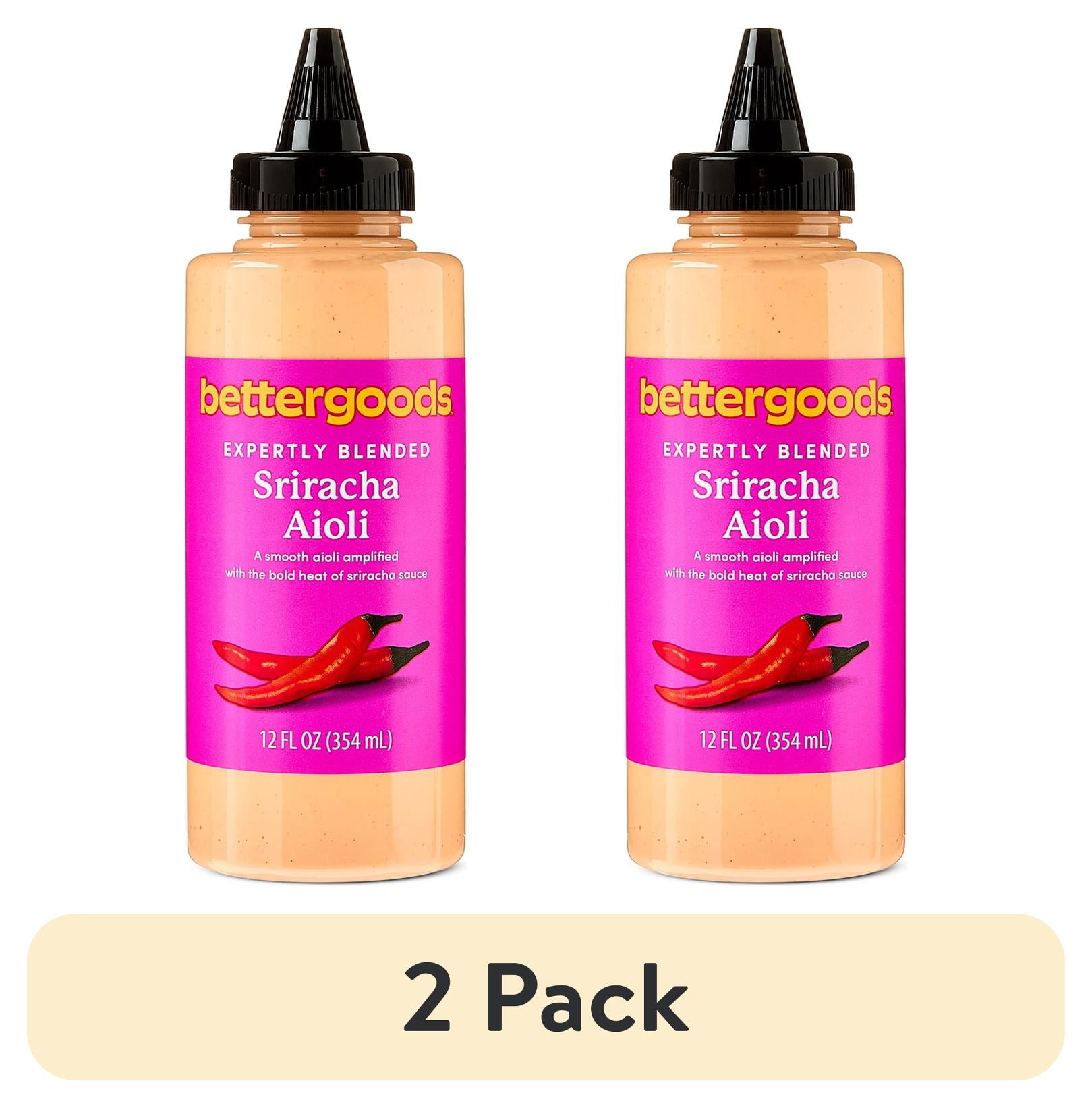 (2 pack) bettergoods Expertly Blended Sriracha Aioli, 12 fl oz Bottle