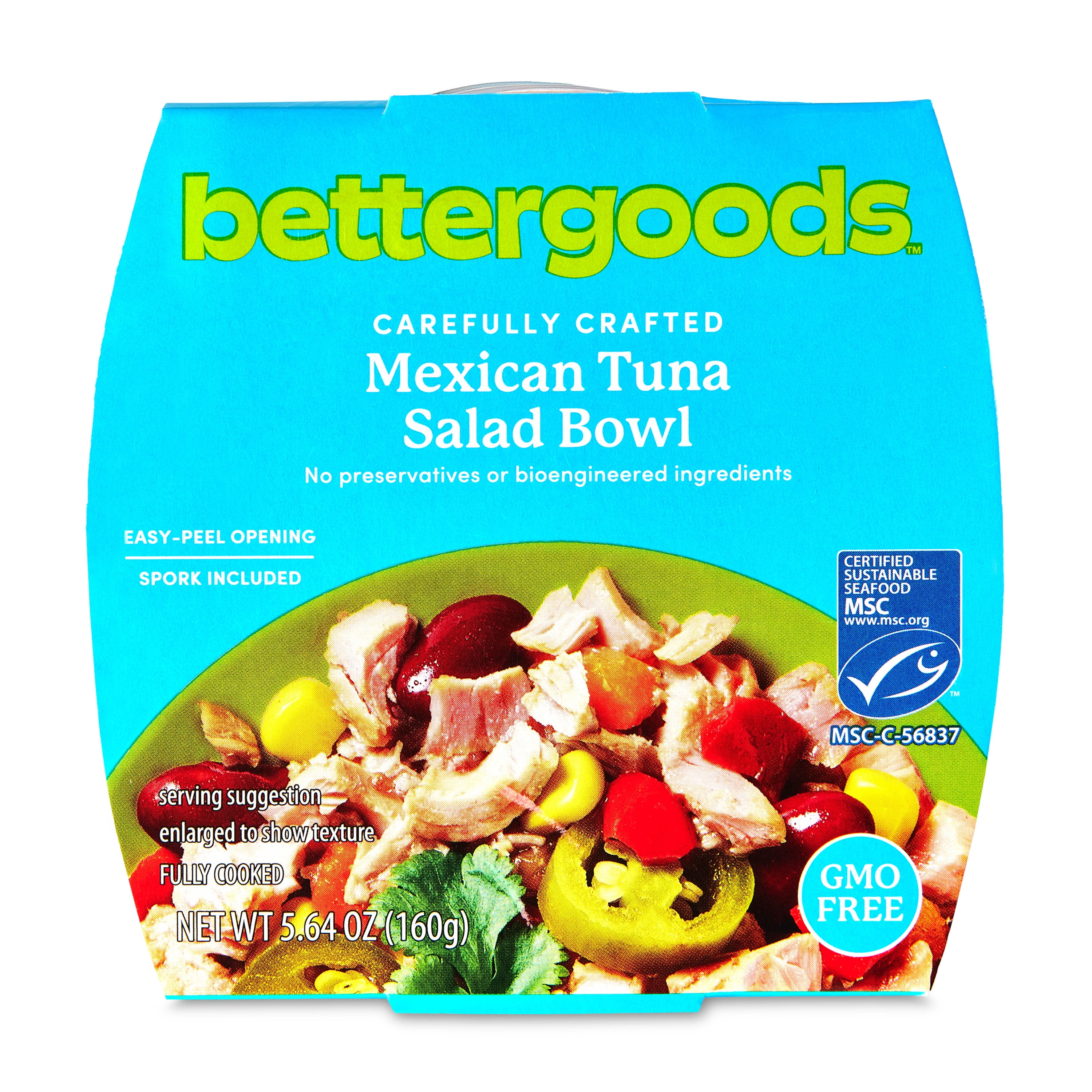 (2 pack) bettergoods Mexican Tuna Salad Bowl, MSC Certified, 5.64 oz
