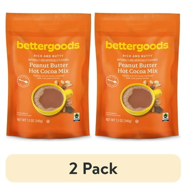 (2 pack) bettergoods Peanut Butter Hot Cocoa Mix, 12 oz