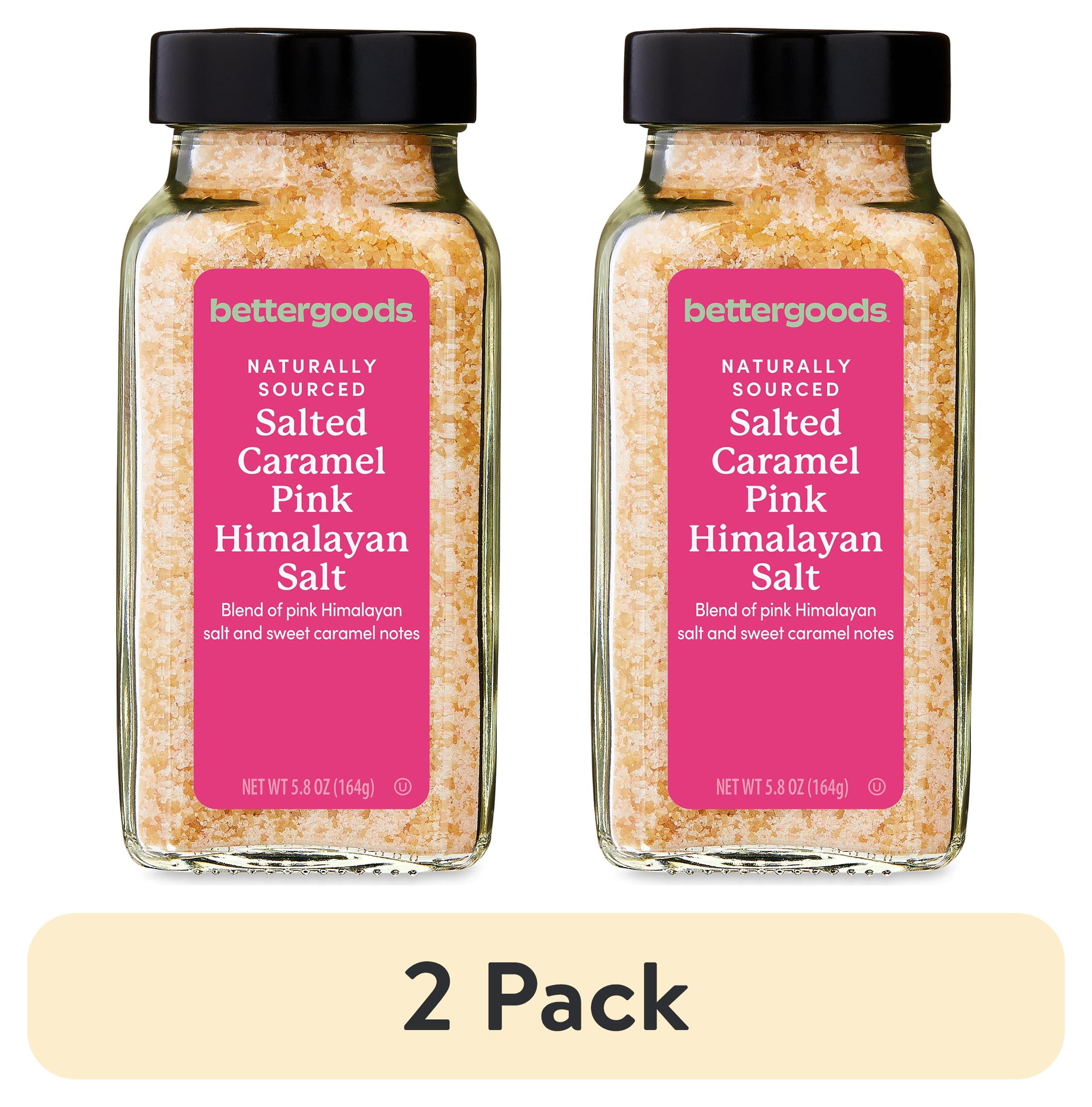 (2 pack) bettergoods Salted Caramel Pink Himalayan Salt, 5.8 oz
