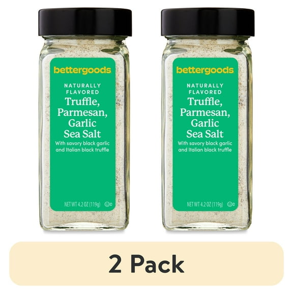 (2 pack) bettergoods Truffle, Parmesan, and Garlic Sea Salt, 4.2 oz