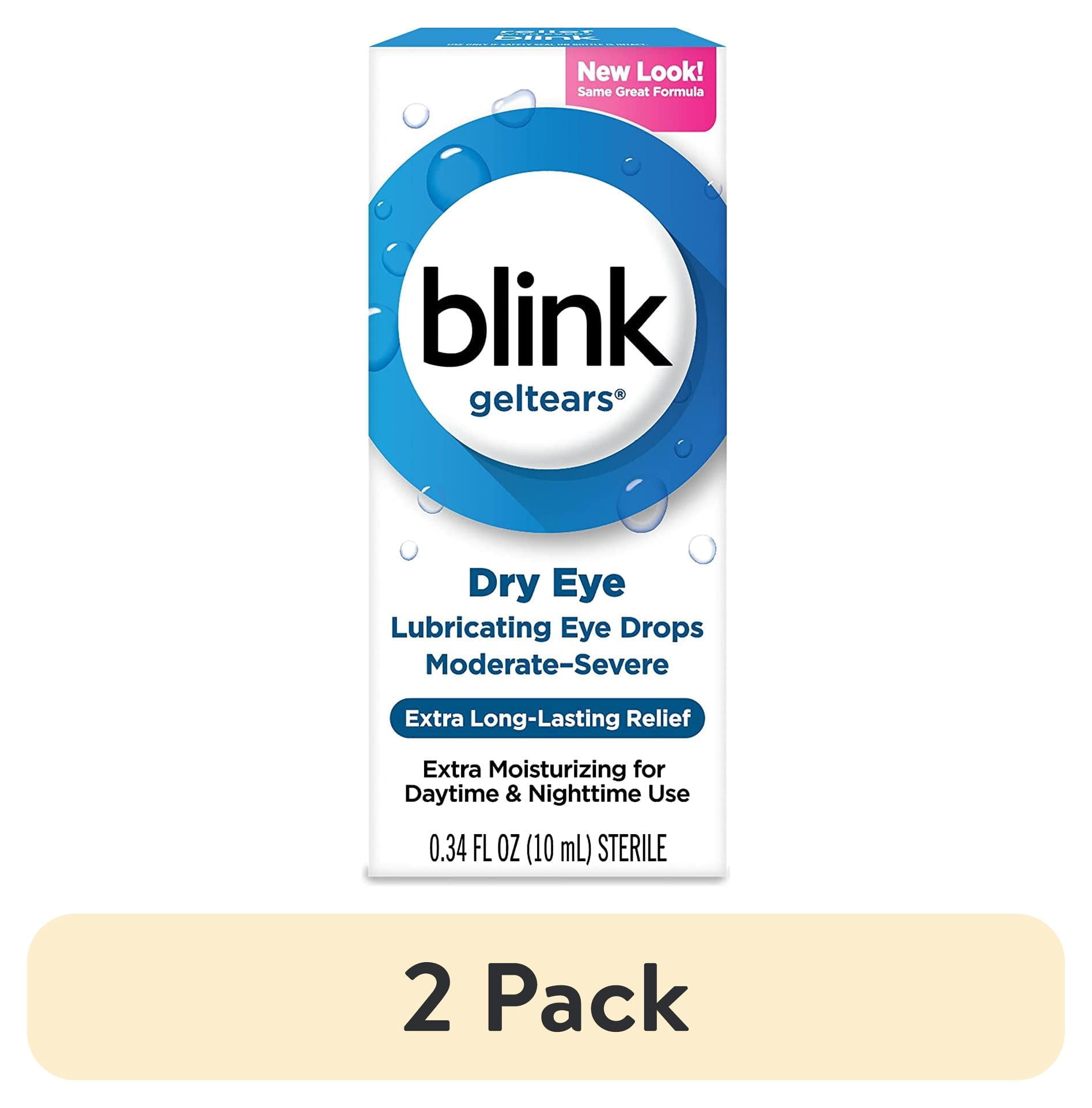 (2 pack) blink Gel Tears Lubricating Eye Drops 10 mL