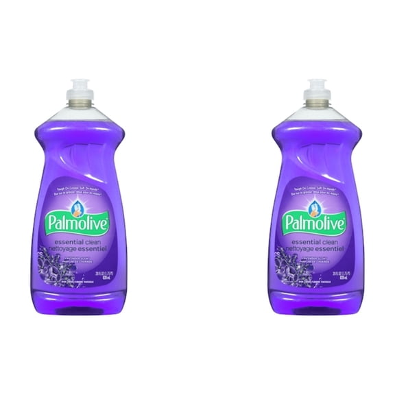 2 pack bottles Palmolive Essential Clean Lavender Scent Dish Liquid (28 fl oz x 2 )