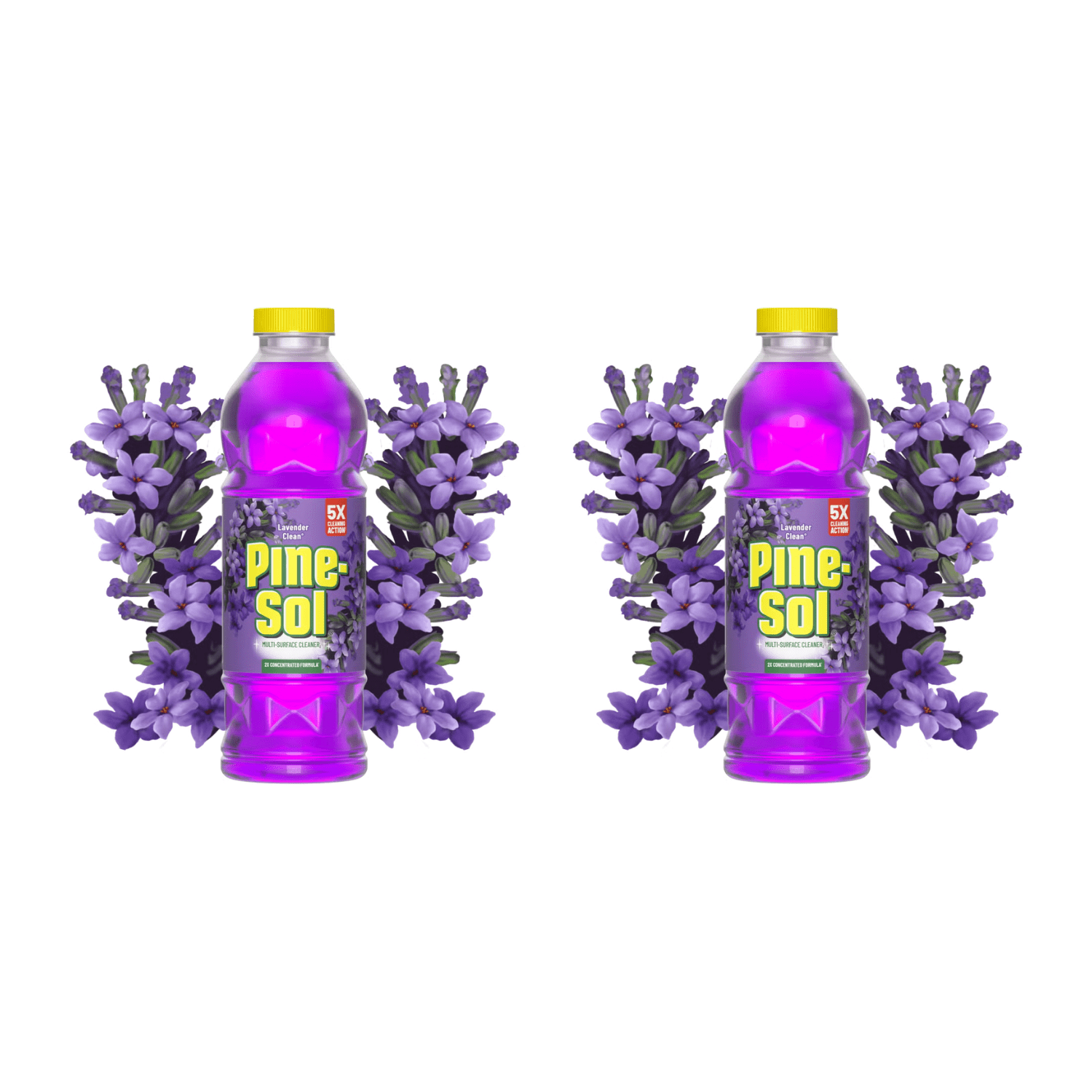 2 pack  bottles Pine-Sol Lavender Clean Multi-Surface Cleaner( 28 oz x 2 )