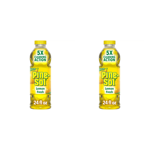 2 pack  bottles Pine-Sol Multi-Surface Cleaner Lemon Fresh (28 oz x 2 )