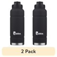 thumbnail interactive-video image 1 of (2 pack) bubba Stainless Steel Trailblazer Water Bottle with Straw, Rubberized Licorice, 40 oz, 1 of 12
