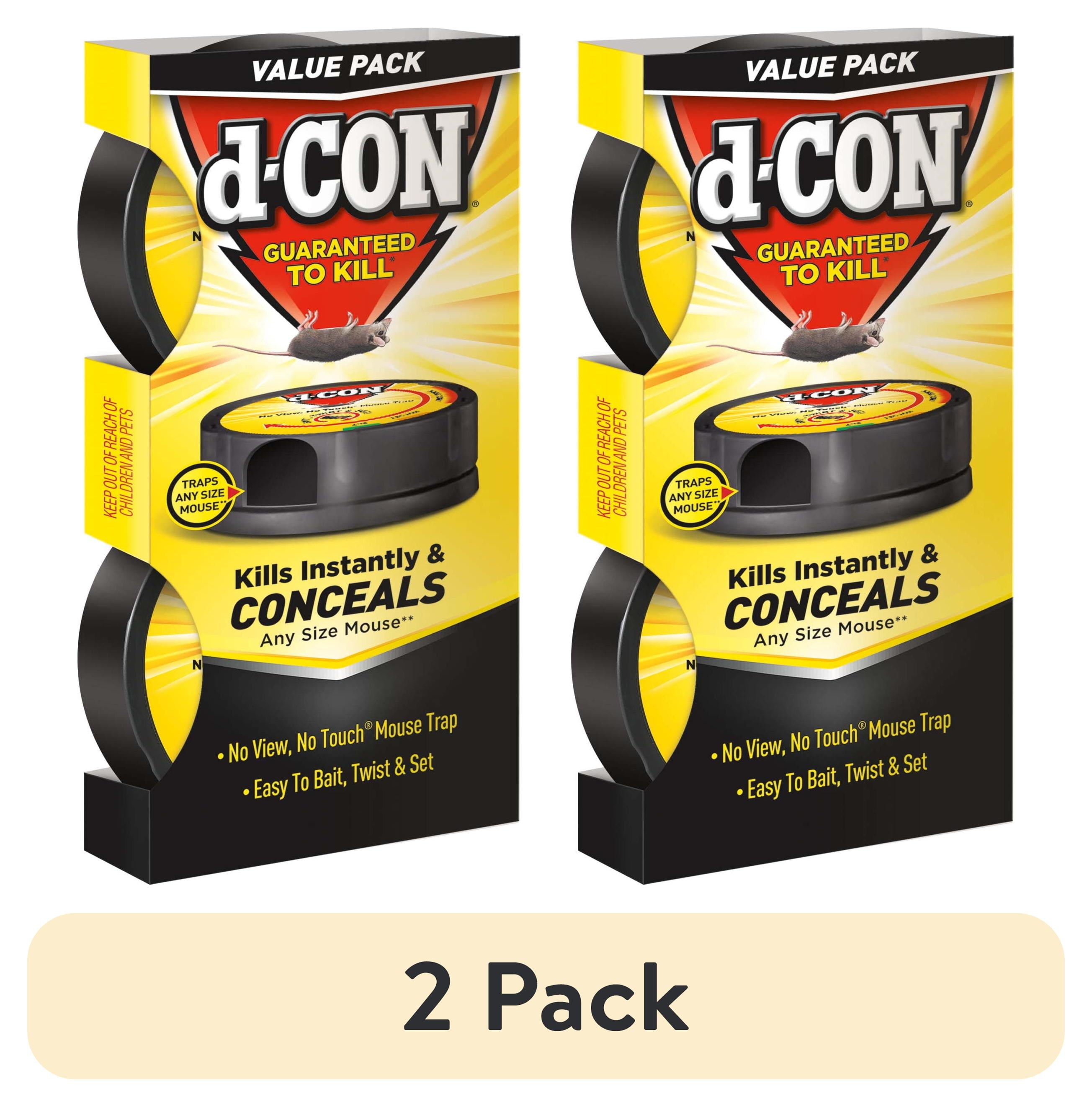 2 pack) d-CON No View, No Touch Covered Mouse Trap, 2 Count