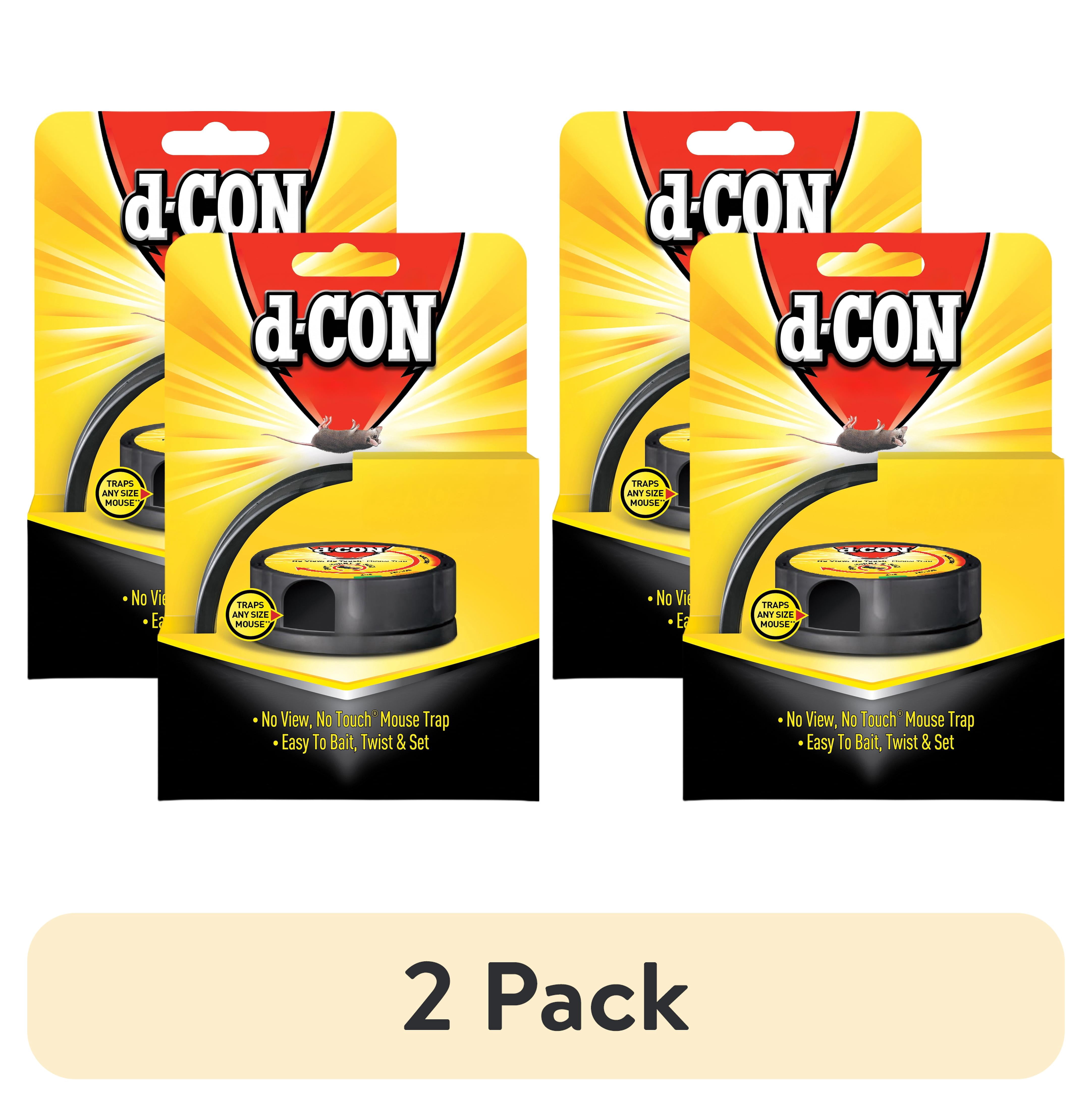 2 pack) d-CON No View, No Touch Covered Mouse Trap, 2 Count