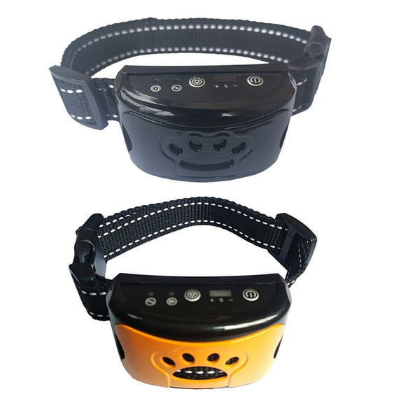 2 pack dog barking collar - rechargeable barking collar, vibration and sound