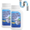 thumbnail image 1 of 2-pack drain opener, powerful drain cleaner, drain cleaner, 350 drain clog remover, for clearing toilet clogs and kitchen sink drain clogs powder, 1 of 4