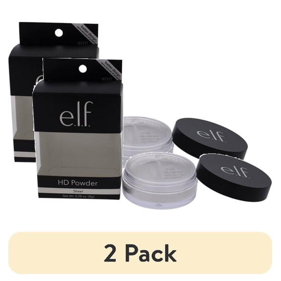 (2 pack) e.l.f. High Definition Loose Powder, Sheer Finish Makeup Setting Powder