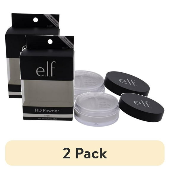 (2 pack) e.l.f. High Definition Loose Powder, Sheer Finish Makeup Setting Powder