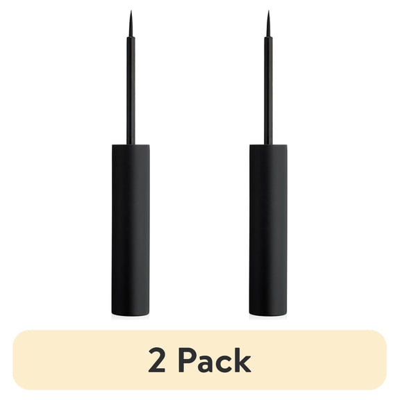 (2 pack) e.l.f. Precision Liquid Eyeliner, Black, 0.13 fl oz