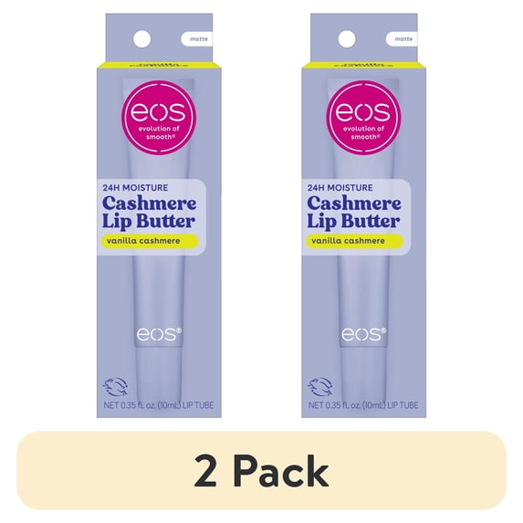 Lip Pointing (2 pack) eos Cashmere Lip Butter, Vanilla Cashmere, Peptide Lip ...