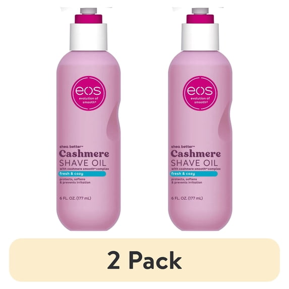 (2 pack) eos Cashmere Shave Oil - Fresh & Cozy - 6 fl oz