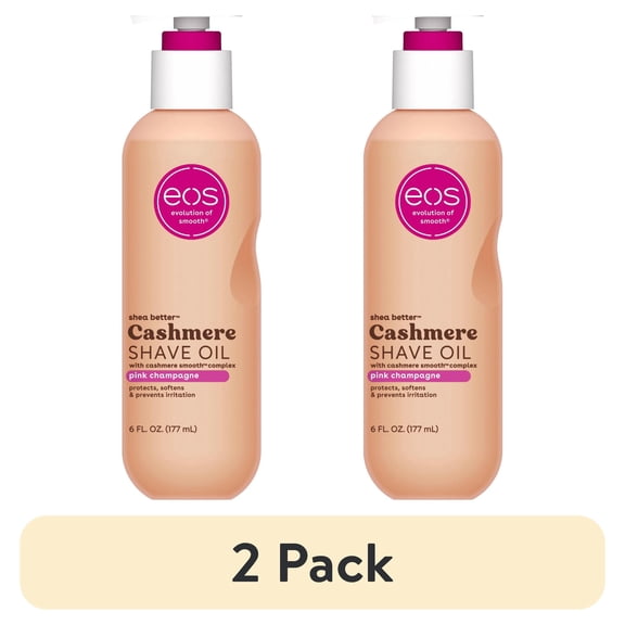 (2 pack) eos Cashmere Shave Oil - Pink Champagne - 6 fl oz