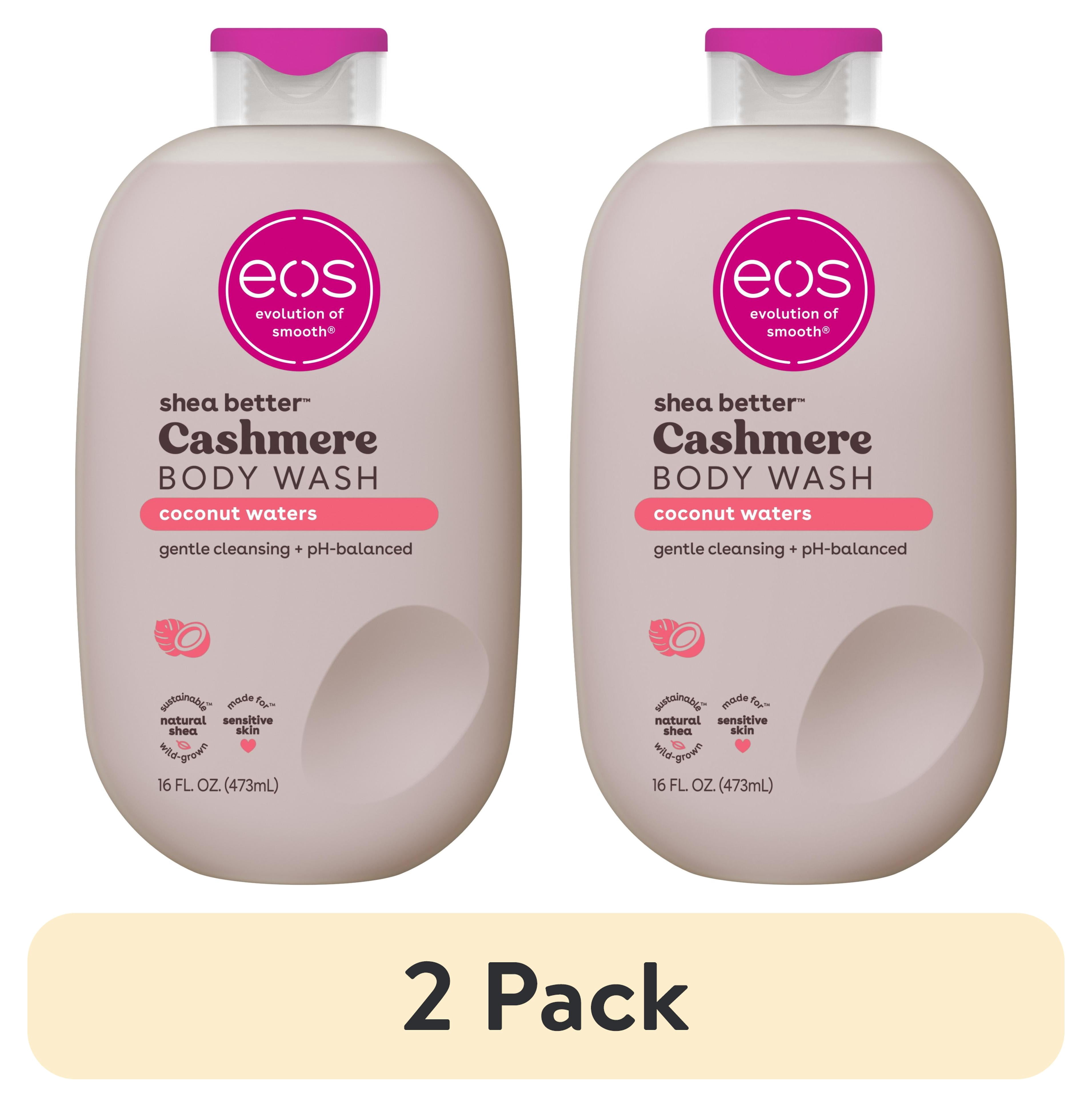 (2 pack) eos Coconut Waters Body Wash, Coconut Scented Hydrating Body Wash Gel-Cream, 16 fl oz