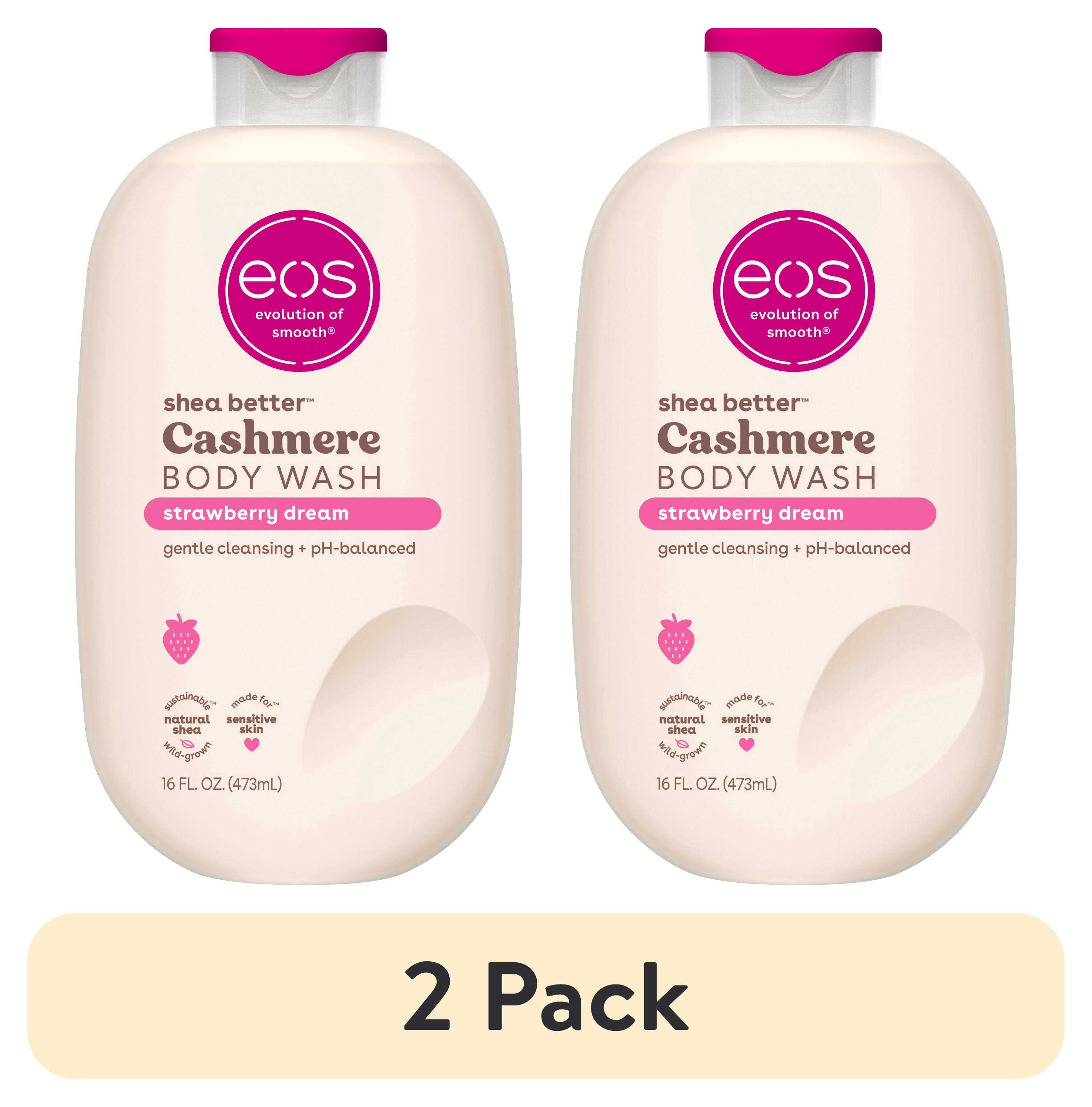 (2 pack) eos Strawberry Dream Body Wash, Sweet Strawberry Scented Hydrating Body Wash, 16 fl oz