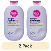 2 pack eos Shea Better Vanilla Cashmere Body Wash - Vanilla Cashmere, Creamy Gel Formula, Hyrdration for Dry Skin, 16 fl oz