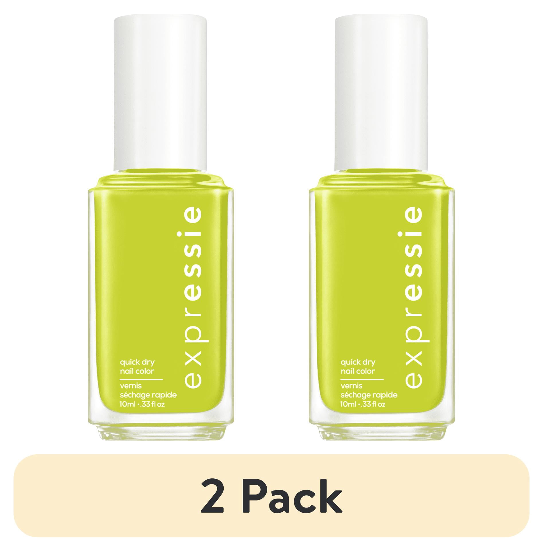(2 pack) essie Expressie Nail Polish, Main Character Moment, Green, 0.33 fl oz Bottle