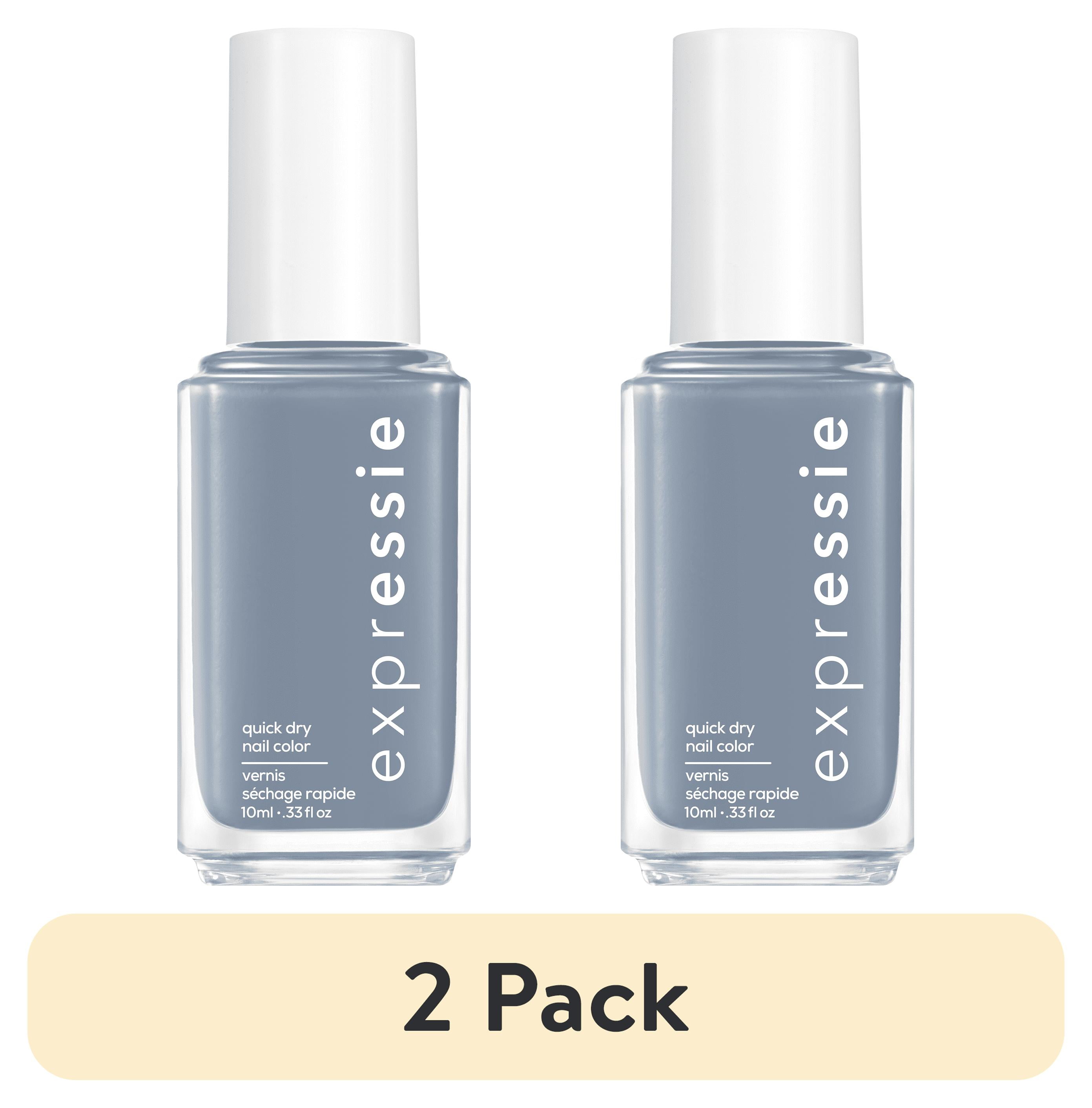 (2 pack) essie Expressie Quick Dry Nail Polish, Air Dry, 0.33 fl oz Bottle