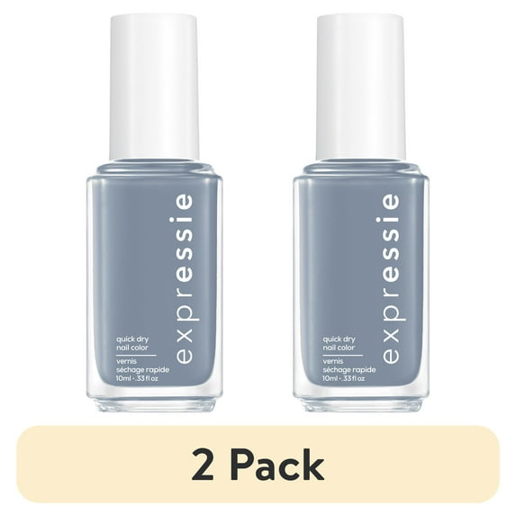 (2 pack) essie Expressie Quick Dry Nail Polish, Air Dry, 0.33 fl oz Bottle