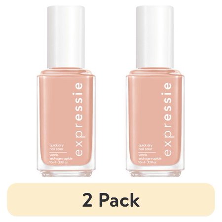 (2 pack) essie Expressie Quick Dry Nail Polish, Buns Up, 0.33 fl oz Bottle