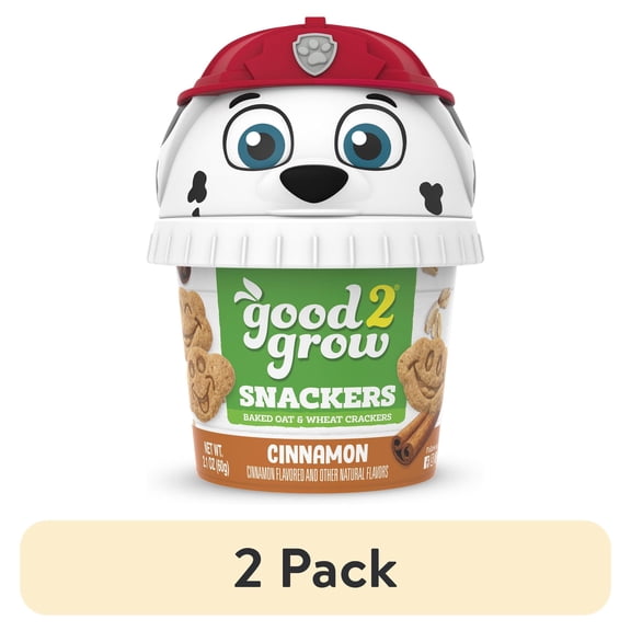 (2 pack) good2grow 2oz Cinnamon Snackers (Character Tops Vary)