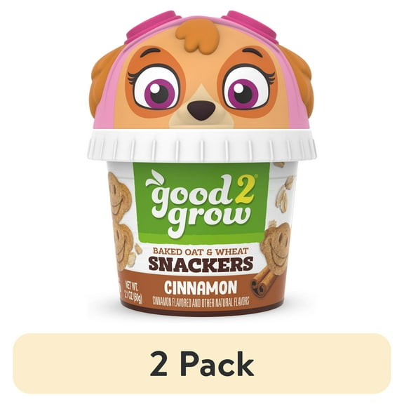 (2 pack) good2grow 2oz Cinnamon Snackers (Character Tops Vary)